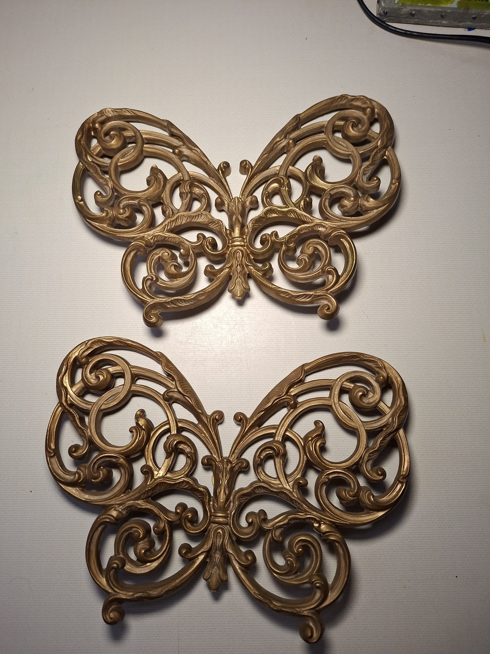 Ornate Gold Butterfly Wall Decor Set - Elegant Home Accent